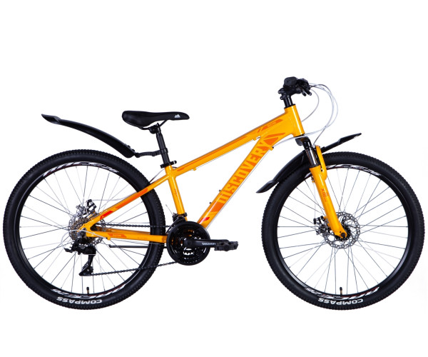 Велосипед Discovery BASTION 26" Хардтейл 2024 з крилом Pl без багажника DD тріскачка