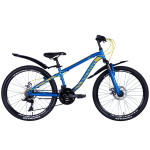 Велосипед Discovery FLINT 24" Хардтейл 2024 з крилом Pl без багажника DD