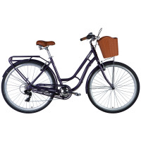 Велосипед Dorozhnik CORAL FRW 28" Жорстка 2024 з крилом St з багажником задн St Vbr тріскачка
